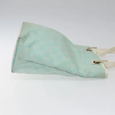 Pre-owned Gucci Gg Canvas Blue Canvas Tote Bag ()