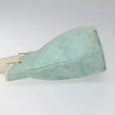 Pre-owned Gucci Gg Canvas Blue Canvas Tote Bag ()