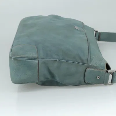 Pre-owned Gucci Gg Canvas Turquoise Canvas Shoulder Bag ()
