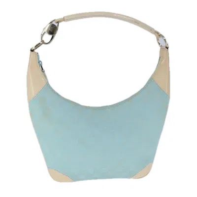 Pre-owned Gucci Hobo Blue Canvas Shoulder Bag ()