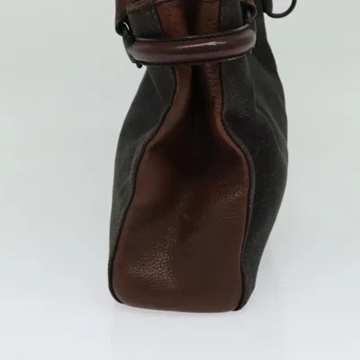 Pre-owned Gucci Horsebit Brown Canvas Tote Bag ()