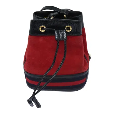 Pre-owned Gucci Ophidia Red Suede Shoulder Bag ()