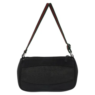Pre-owned Gucci Sherry Black Canvas Clutch Bag ()