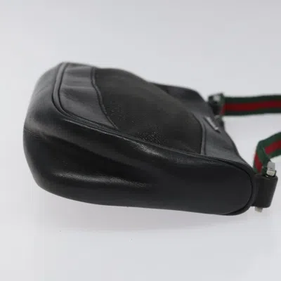 Pre-owned Gucci Sherry Black Canvas Clutch Bag ()