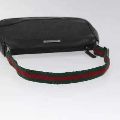 Pre-owned Gucci Sherry Black Canvas Clutch Bag ()