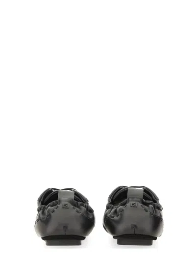 Fendi Calf Leather Sneakers With Subtle Branding