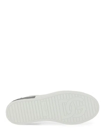 Dolce & Gabbana White Sneakers With Minimalist Design And Cushioned Sole In White