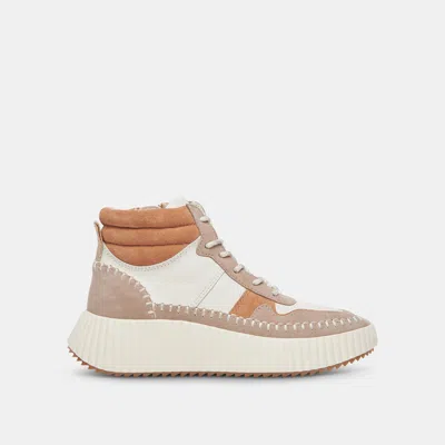 Dolce Vita Daley Sneakers Taupe Multi Suede In Multi