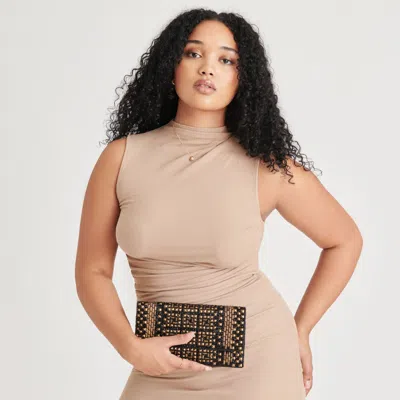 Dolce Vita Amalfi Clutch Black Gold Beaded
