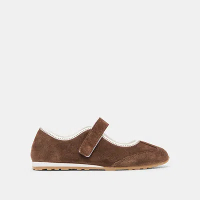 Dolce Vita Sofya Sneakers Dk Brown Suede In Brown