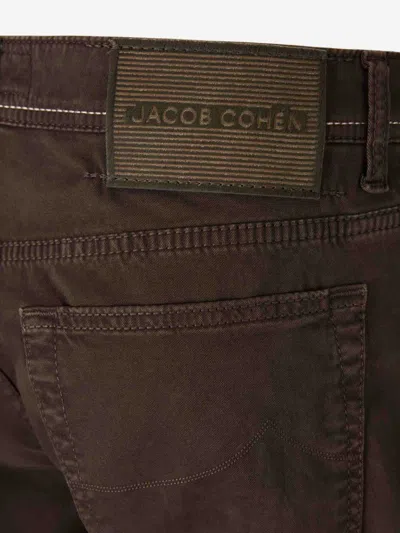 Jacob Cohen Logo-patch Denim Jeans In Brown