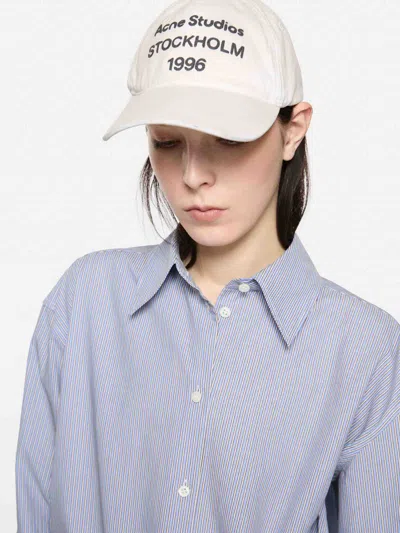 Acne Studios Wide-brim Hat In White