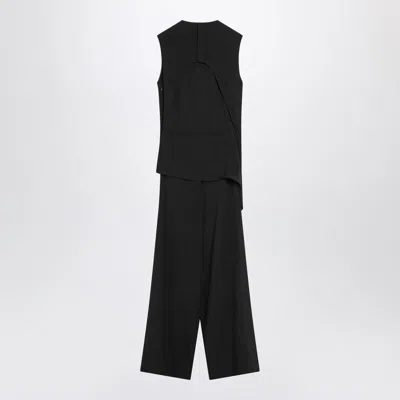 Alaïa Alaia Full Jumpsuit With A Belt At The Waist Women In Black