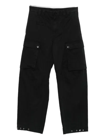 Dolce & Gabbana Cotton Cargo Trousers Clothing In Black