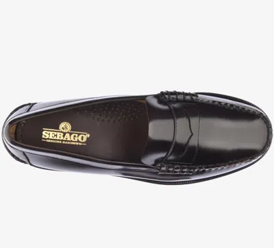 Sebago Leather Dan El Paso Loafers With Penny Strap In Brown