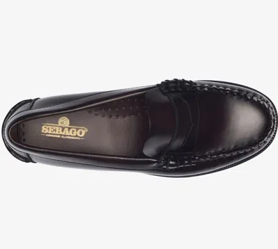 Sebago Dan Bordeaux Pull-on Loafers In Leather Woman In Brown