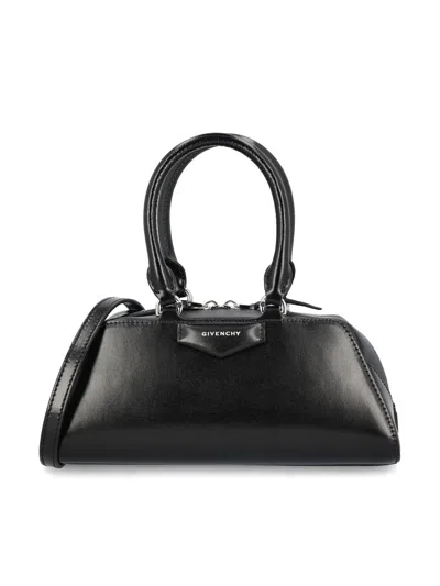 Givenchy Antigona East-west Small Handbag In Black
