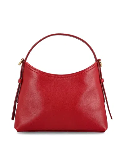 Givenchy Voyou Mini Shoulder Bag In Shiny Leather In Red
