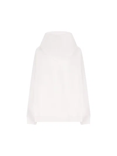 Givenchy Logo Printed Drawstring Hoodie In White