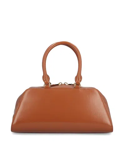 Givenchy Calf Leather Shoulder Bag In Brown