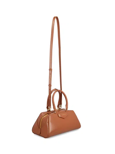 Givenchy Calf Leather Shoulder Bag In Brown