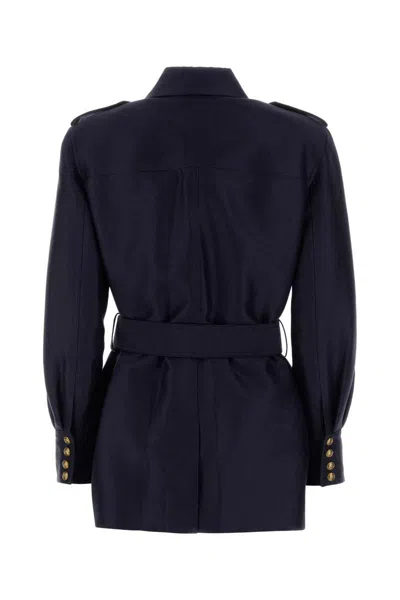 Zimmermann Blue Wool Blend Hypnotic Jacket In Blue
