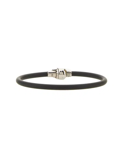 Alexander Mcqueen Men Skull Bracelet In Black