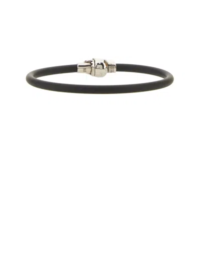 Alexander Mcqueen Men Skull Bracelet In Black