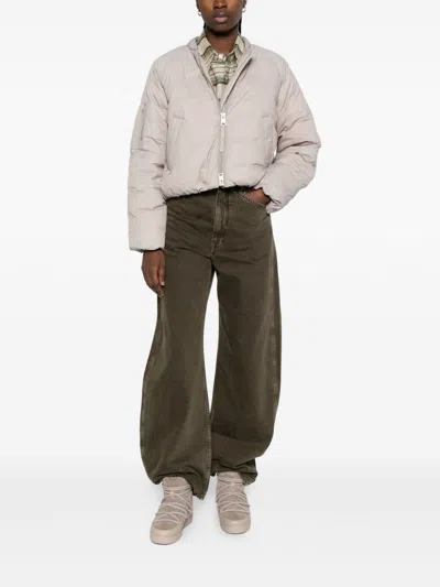 Canada Goose Quilted Bomber Jacket Featuring Long Sleeves In Neutral