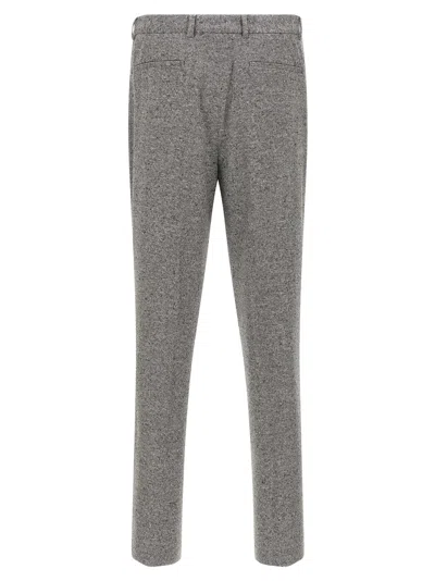 Brunello Cucinelli Tailored Suit Set Double-breasted Jacket In Gray