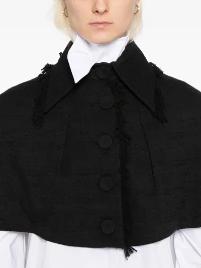 Gaze De Lin Button-up Jacket In Black