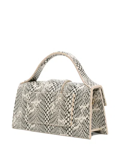 Jacquemus Snake-print Top-handle Tote Bag