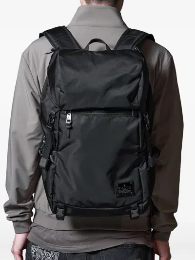 Makavelic The Command 2 Flap-pocket Backpack In Black