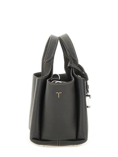 Tod's Micro Leather Bag In Gray