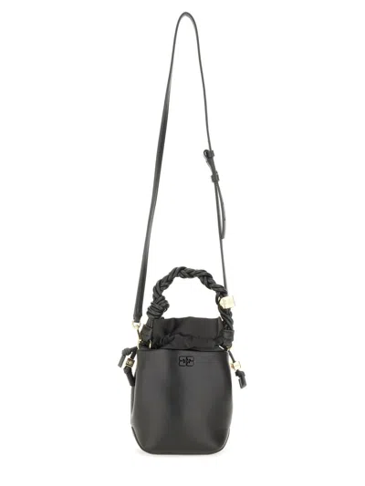 Ganni Mini "bou" Bag In Black
