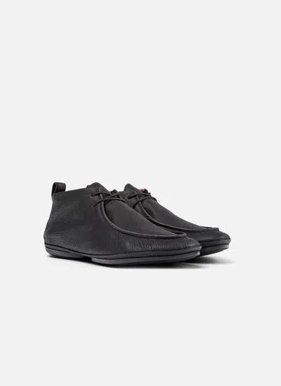 Camper Right Nina Leather Desert Boots In Black