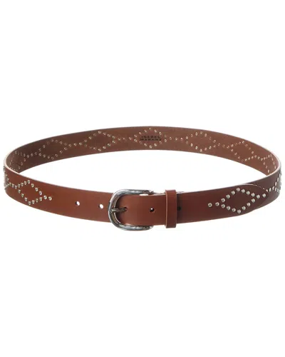Isabel Marant Liliana Leather Belt In Brown