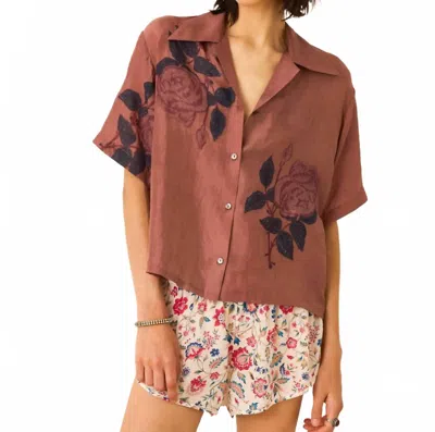 Alix Of Bohemia Stevie Mauvewood Rose Shirt In Multi