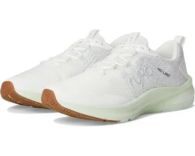 Ryka No Limit Sneakers Womens White Lace-up Athletic Training Shoes Ver394 In White