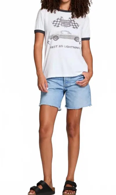 Chaser Lightning Motor Show Tee In White In White