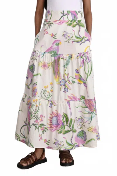 Banjanan Discovery Skirt In Multi In White
