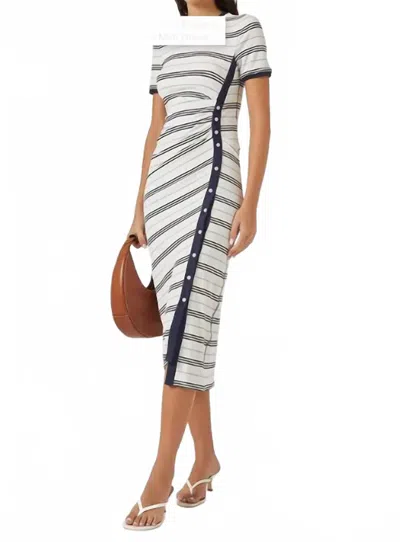 Simkhai Shanna Short-sleeve Midi Dress In White