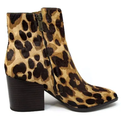 Sam Edelman Cari Ec0233416 Womens Bootie Multi Leopard Heeled Boot Jobb2032 In Animal Print