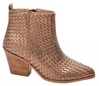 Corkys Footwear Women's Come And Get It Leather Boots In Bronze In Gold