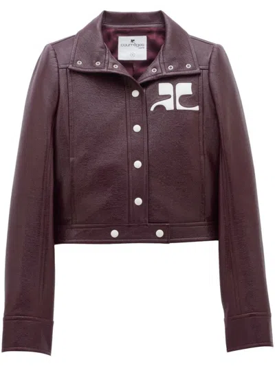 Courrèges Re-edition Vinyl Jacket Clothing In Purple