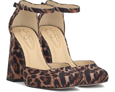 Jessica Simpson Lollah Ankle Strap Pump In Brown