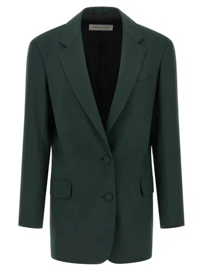 Dries Van Noten Basti Blazer In Green