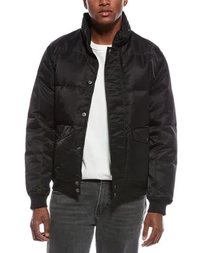 Theory Derion Quilted Coat In Black