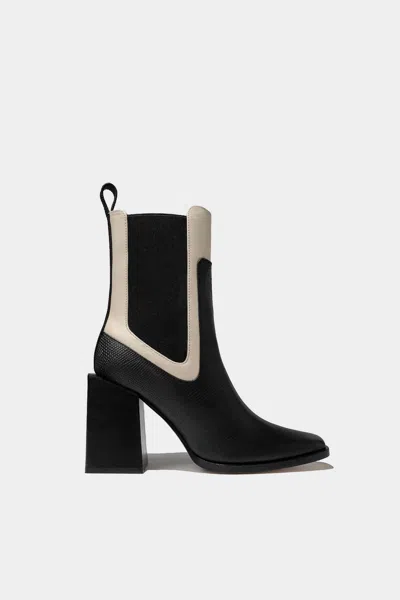 Dante Shoes Women's Leather Ankle Adama Boots In Black In Black