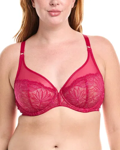 Simone Perele Exotica Full Coverage Plunge Bra In Red